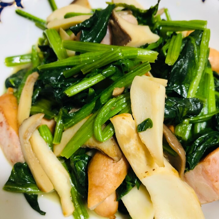 ほうれん草とエリンギのバター炒め 簡単おつまみ レシピ 作り方 By ラーコリル 楽天レシピ ほうれん草とエリンギのバター炒め 簡単おつまみ レシピ 作り方 By ラーコリル 楽天レシピ